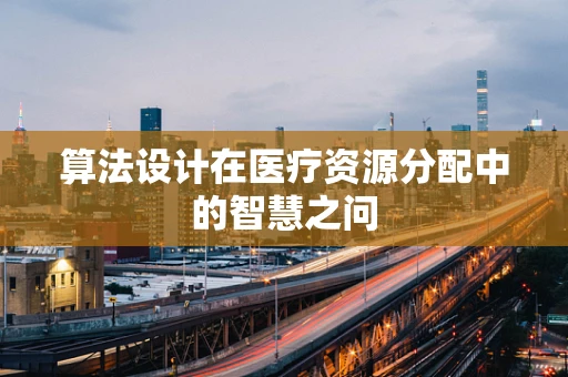 算法设计在医疗资源分配中的智慧之问
