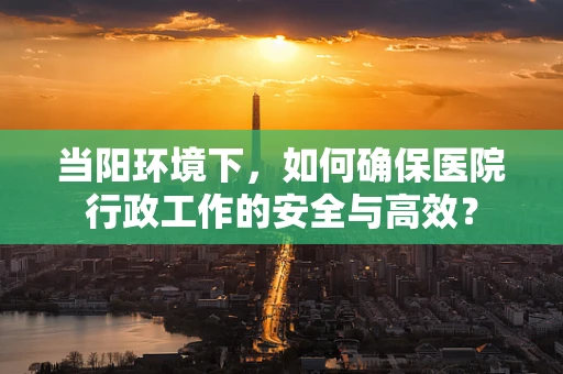 当阳环境下，如何确保医院行政工作的安全与高效？