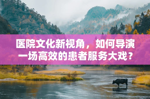 医院文化新视角，如何导演一场高效的患者服务大戏？