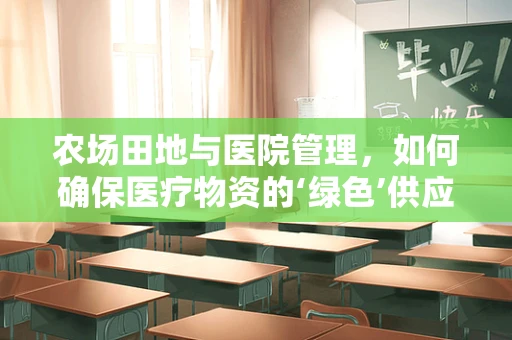 农场田地与医院管理，如何确保医疗物资的‘绿色’供应链？