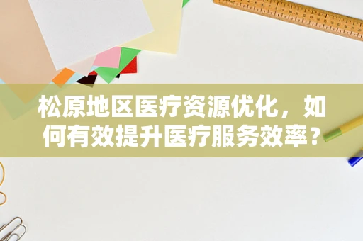松原地区医疗资源优化，如何有效提升医疗服务效率？