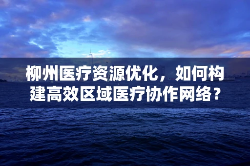 柳州医疗资源优化，如何构建高效区域医疗协作网络？