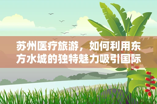苏州医疗旅游，如何利用东方水城的独特魅力吸引国际患者？
