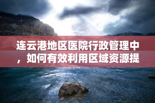 连云港地区医院行政管理中，如何有效利用区域资源提升医疗服务效率？