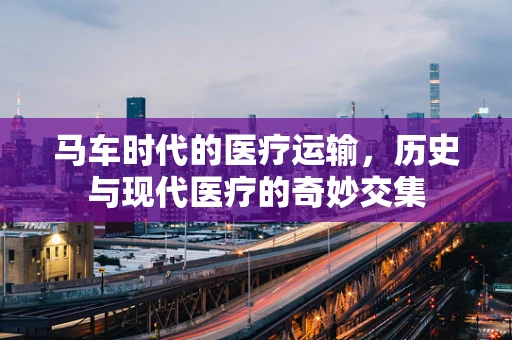 马车时代的医疗运输，历史与现代医疗的奇妙交集