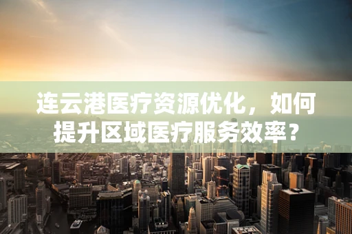 连云港医疗资源优化，如何提升区域医疗服务效率？