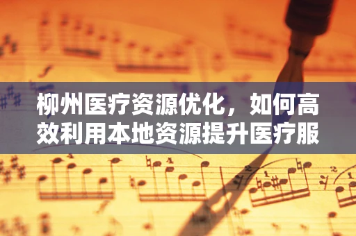 柳州医疗资源优化，如何高效利用本地资源提升医疗服务效率？