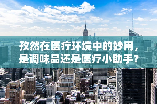 孜然在医疗环境中的妙用，是调味品还是医疗小助手？