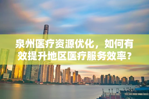 泉州医疗资源优化，如何有效提升地区医疗服务效率？