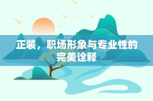 正装，职场形象与专业性的完美诠释