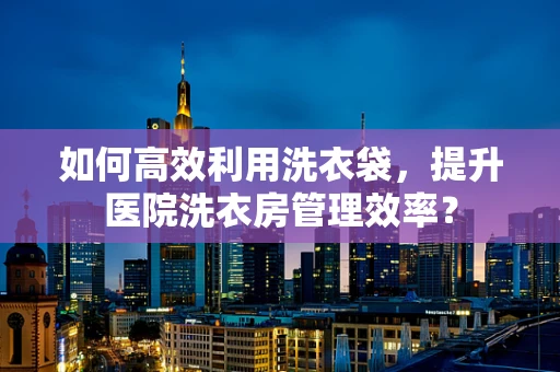 如何高效利用洗衣袋，提升医院洗衣房管理效率？