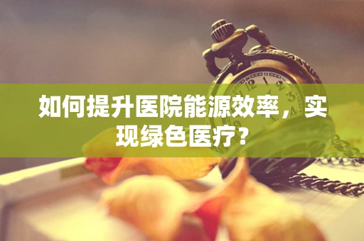 如何提升医院能源效率，实现绿色医疗？
