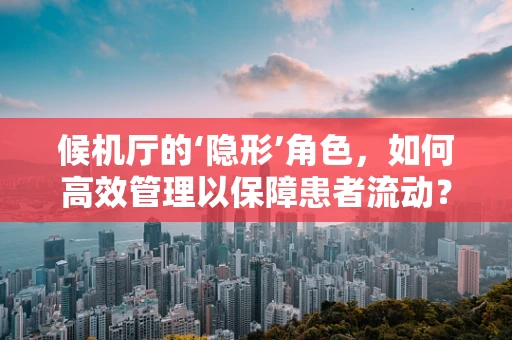 候机厅的‘隐形’角色，如何高效管理以保障患者流动？