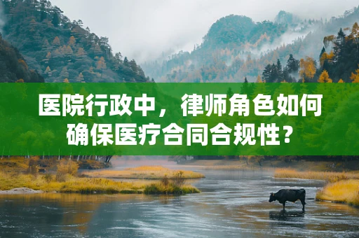 医院行政中，律师角色如何确保医疗合同合规性？
