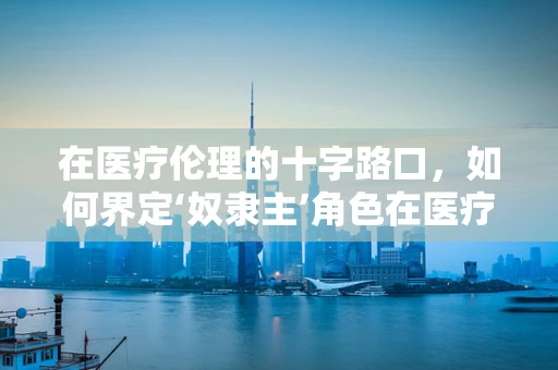 在医疗伦理的十字路口，如何界定‘奴隶主’角色在医疗体系中的影响？