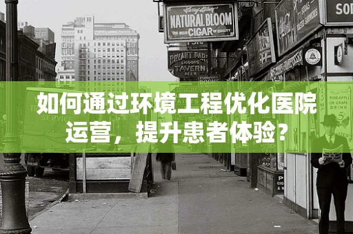 如何通过环境工程优化医院运营，提升患者体验？