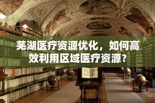芜湖医疗资源优化，如何高效利用区域医疗资源？