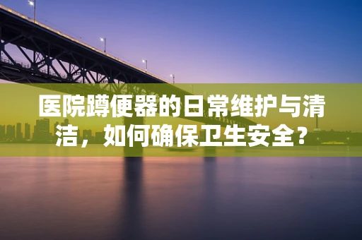 医院蹲便器的日常维护与清洁，如何确保卫生安全？
